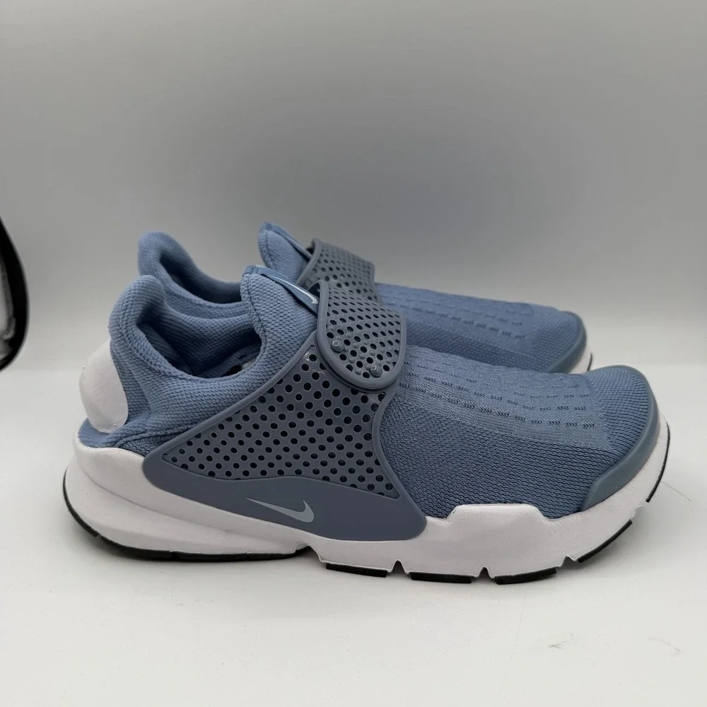 Nike Sock Dart KJCRD Running Shoes Mens Sz 8 Work Blue/White Sneakers 819686-403